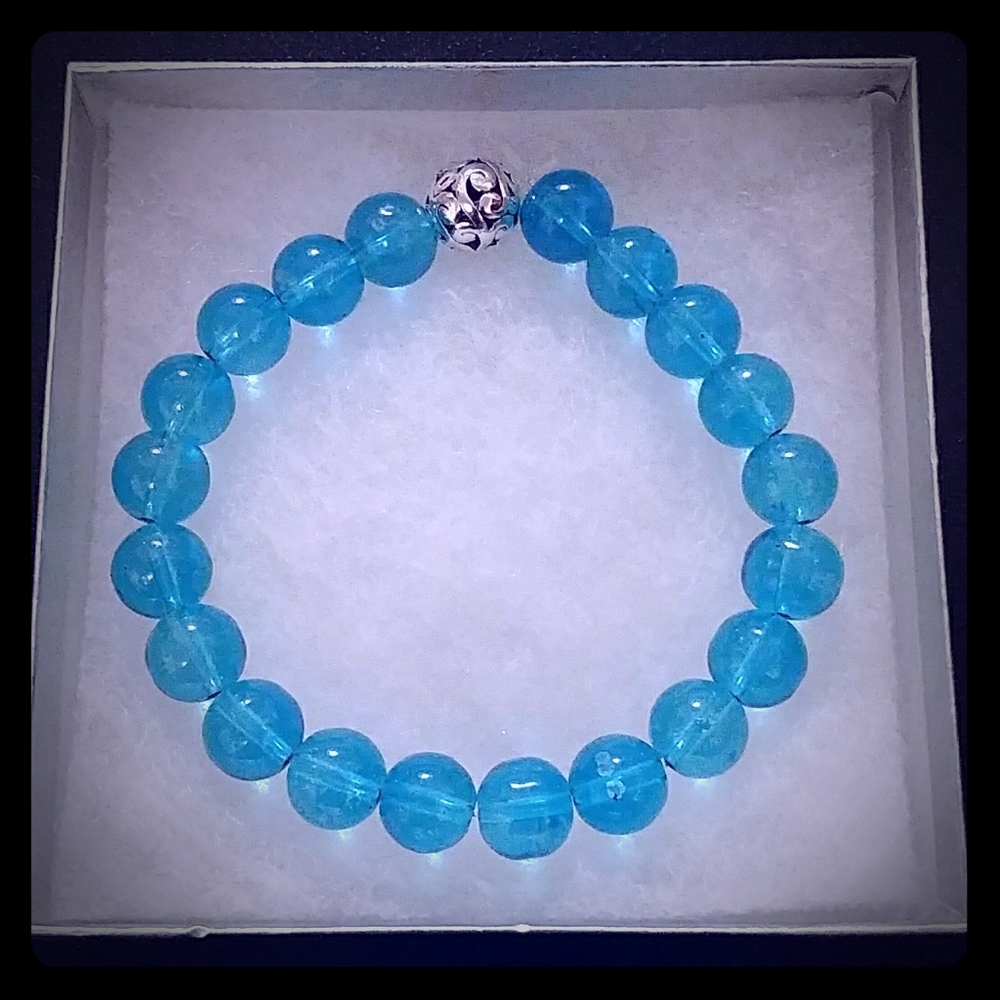 🔥CLEARANCE! Jamaica Blue Crystal Bracelet